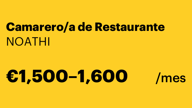 Camarero/a de Restaurante