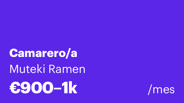 Camarero/a