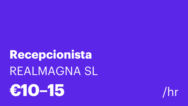 Recepcionista