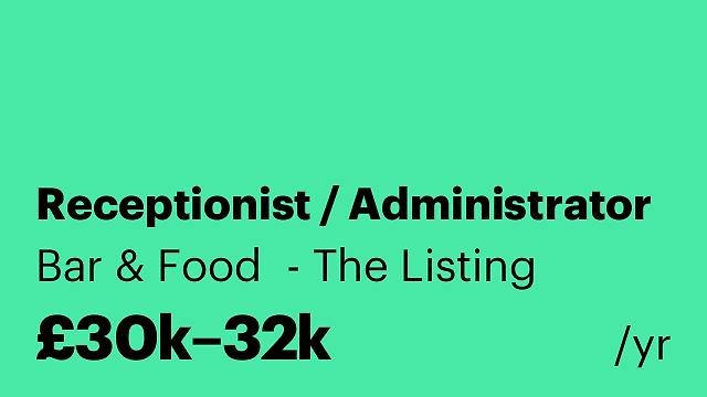 Receptionist / Administrator