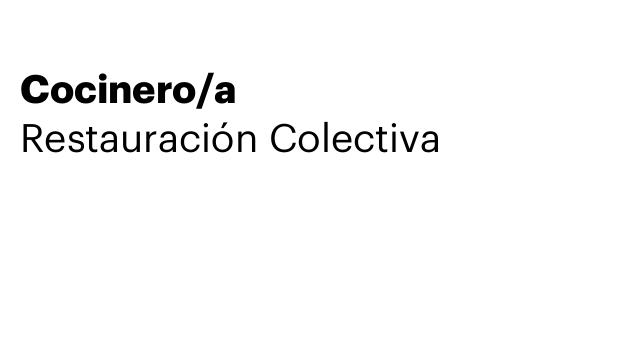 Cocinero/a