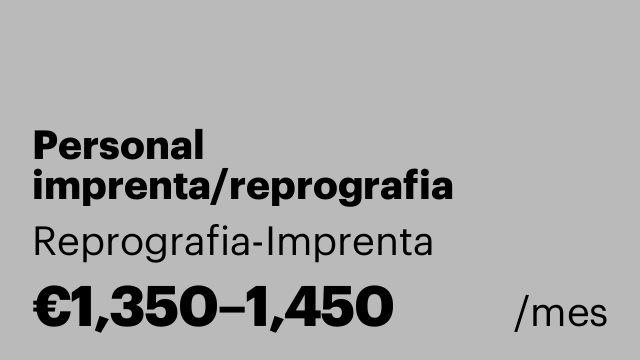 Personal imprenta/reprografia
