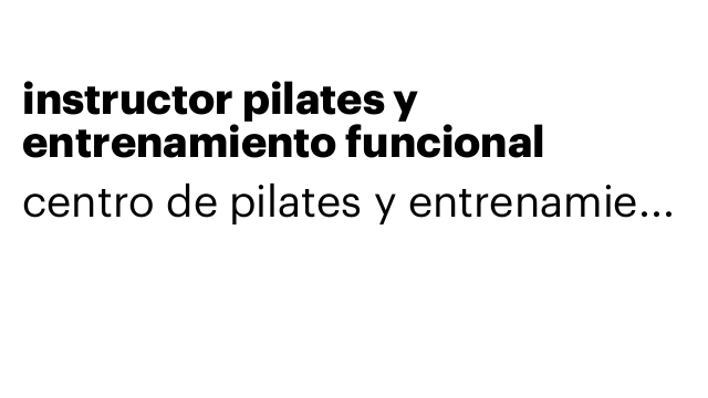 instructor pilates y entrenamiento funcional