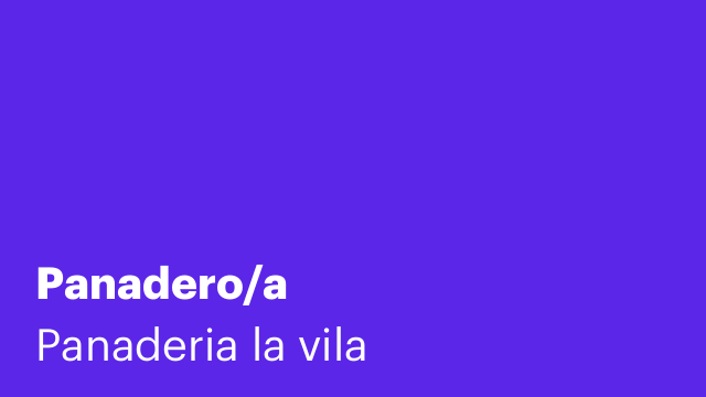 Panadero/a