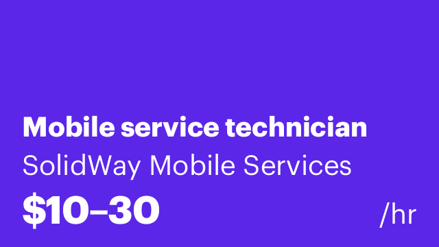 Mobile service technician