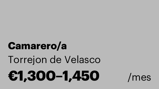 Camarero/a