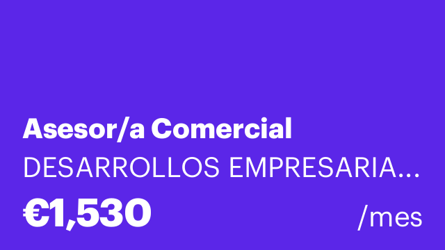 Asesor/a Comercial