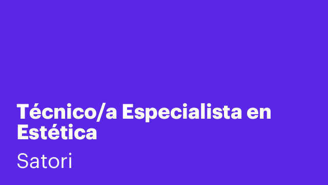 Técnico/a Especialista en Estética