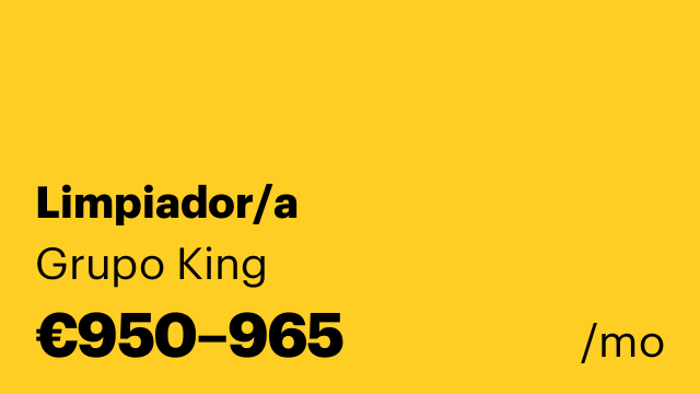 Limpiador/a
