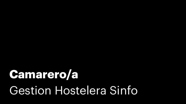Camarero/a