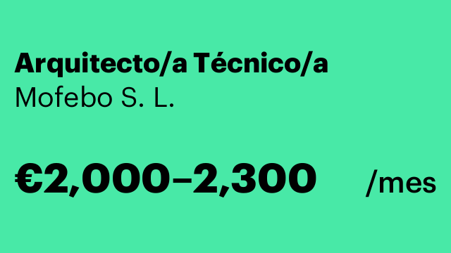 Arquitecto/a Técnico/a