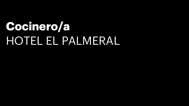 Cocinero/a