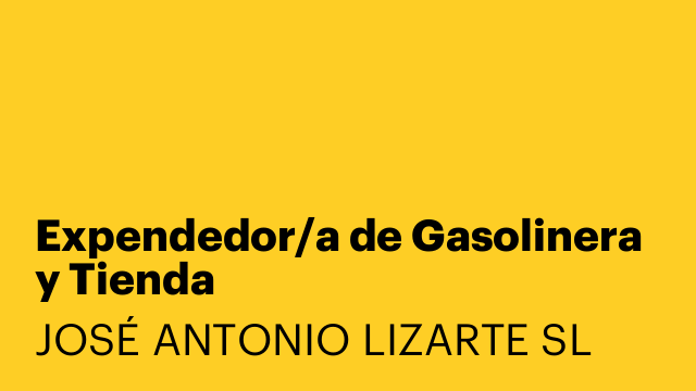 Expendedor/a de Gasolinera y Tienda