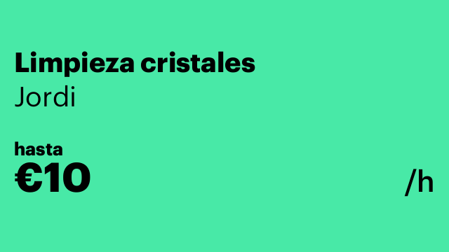 Limpieza cristales
