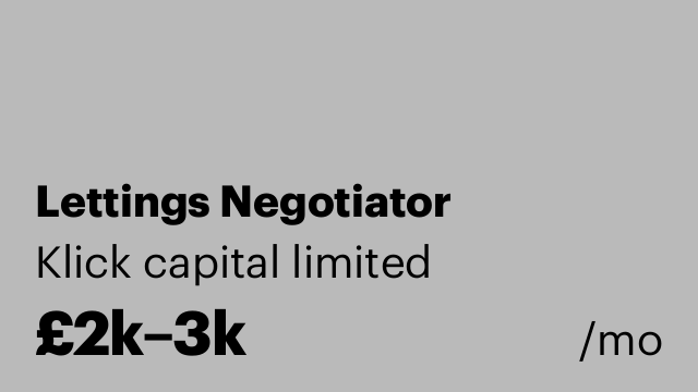 Lettings Negotiator