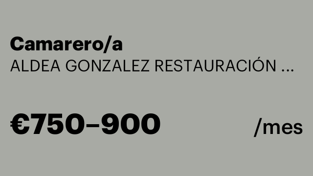 Camarero/a