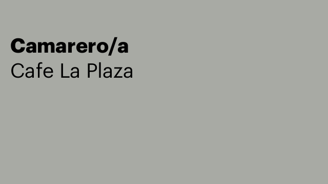 Camarero/a