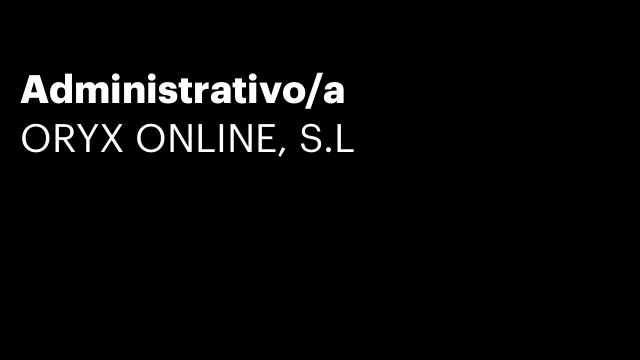Administrativo/a
