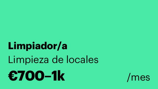 Limpiador/a
