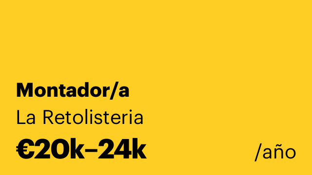 Montador/a