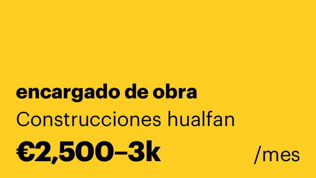 encargado de obra