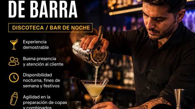 Camarero/a de Barra