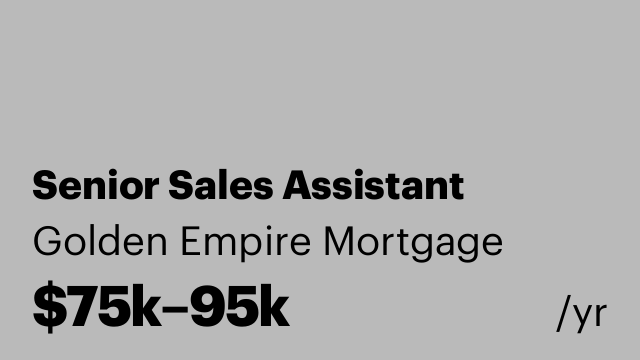 Senior Sales Assistant