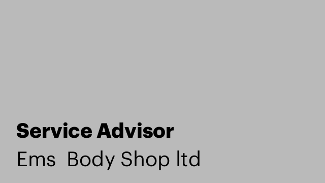 Service Advisor