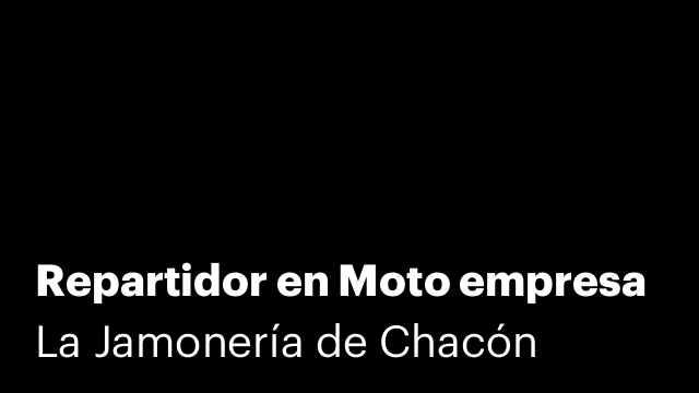 Repartidor en Moto empresa