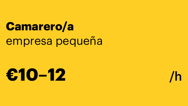 Camarero/a