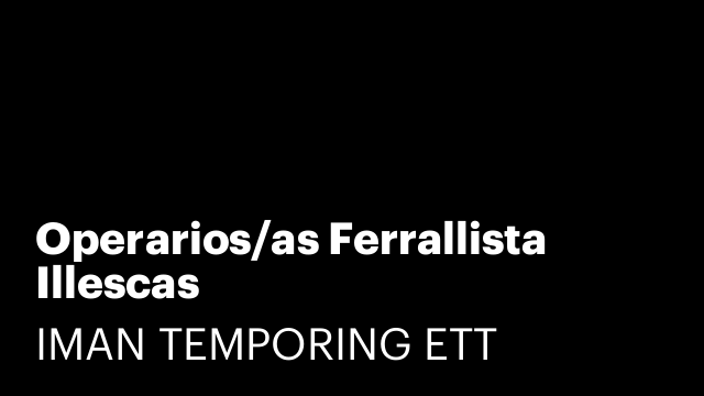Operarios/as Ferrallista Illescas