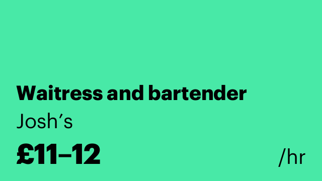 Waitress and bartender