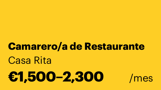 Camarero/a de Restaurante