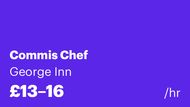 Commis Chef