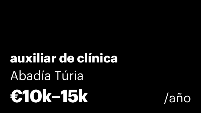 auxiliar de clínica