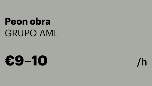 Peon obra