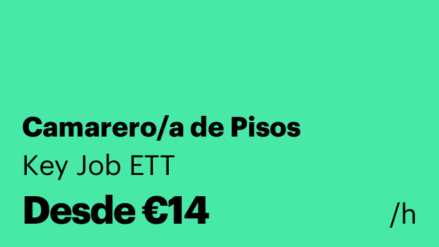 Camarero/a de Pisos