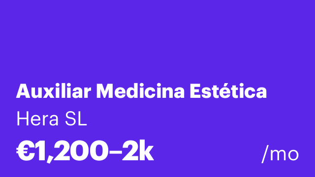 Auxiliar Medicina Estética