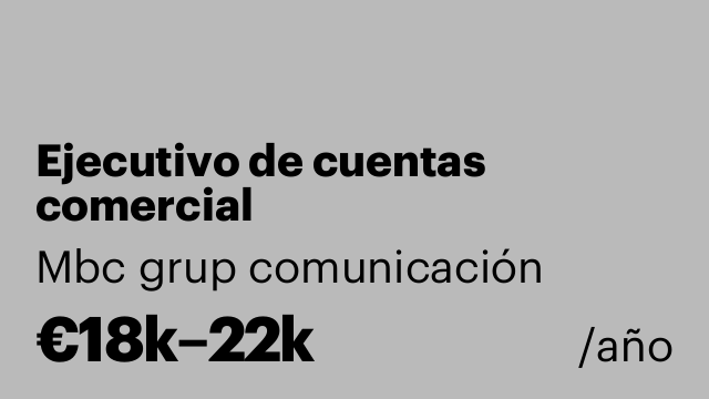 Ejecutivo de cuentas comercial