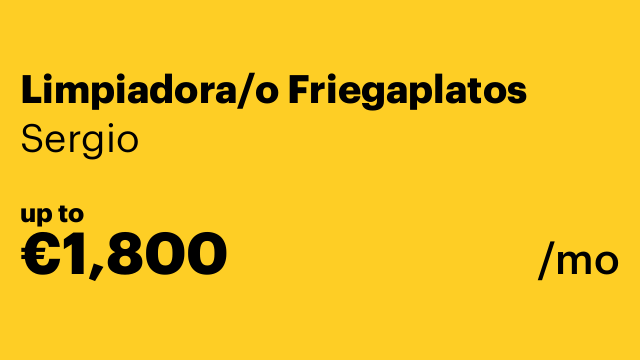 Limpiadora/o Friegaplatos