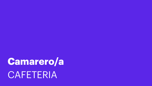 Camarero/a