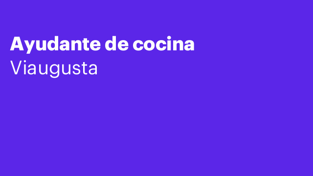 Ayudante de cocina