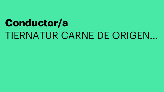 Conductor/a