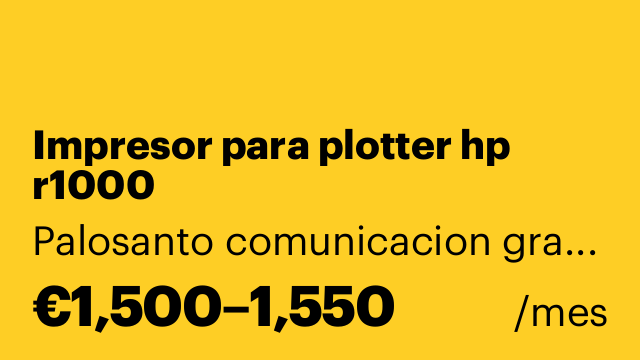 Impresor para plotter hp r1000