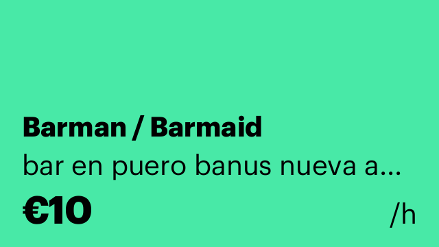 Barman / Barmaid