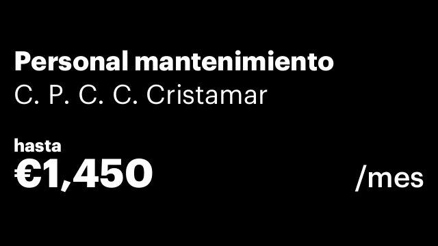 Personal mantenimiento