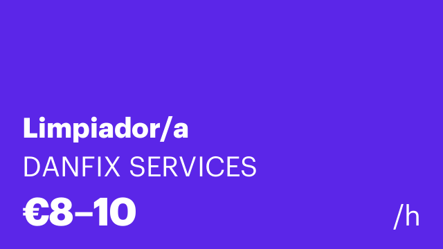 Limpiador/a