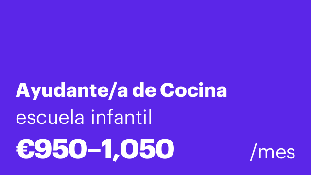 Ayudante/a de Cocina