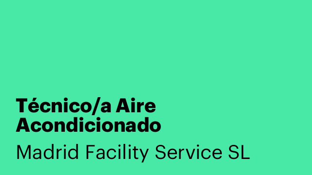 Técnico/a Aire Acondicionado
