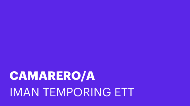 CAMARERO/A